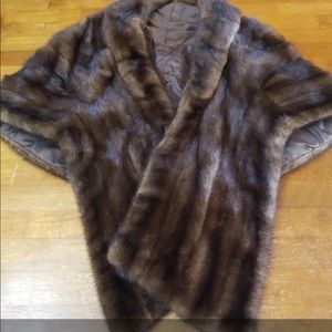 Women’s brown fur shrug